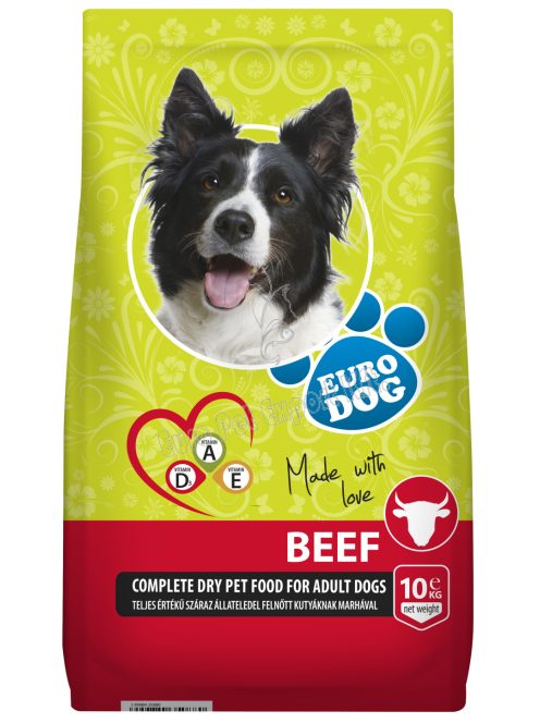 EURO DOG SZÁRAZ TÁP 10KG MARHA 