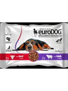 EURO DOG POUCH ALL BREEDS DUO 4X85G MARH-BÁRÁNY 