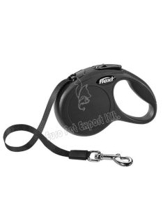   Flexi Classic szalagos automata póráz - L/5m/50kg-ig/fekete