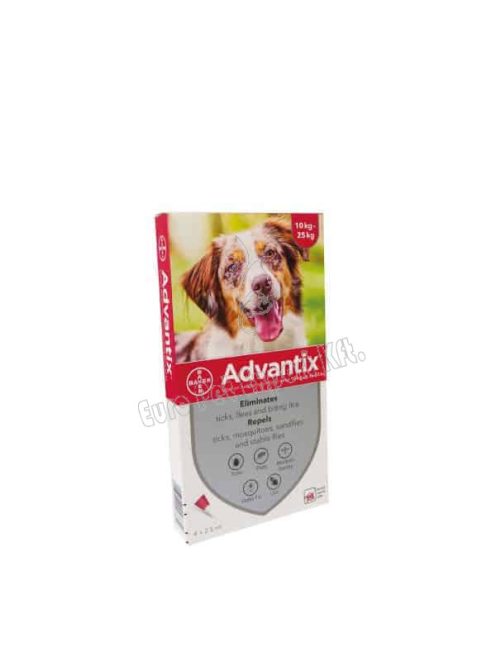 ADVANTIX® Spot-On rácseppentő oldat 10-25kg kutyáknak (2,5ml)