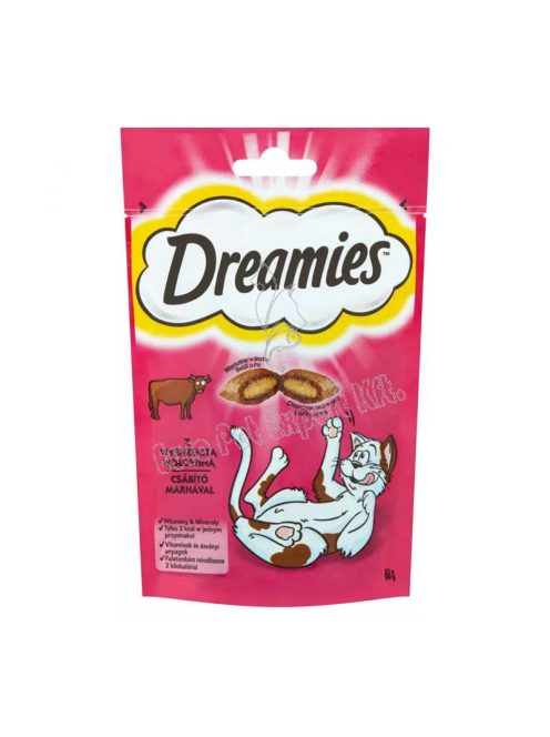 DREAMIES 60G Marhás jutalomfalat macskáknak