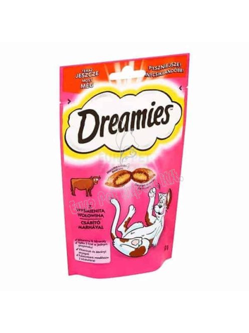 DREAMIES 60G Marhás jutalomfalat macskáknak