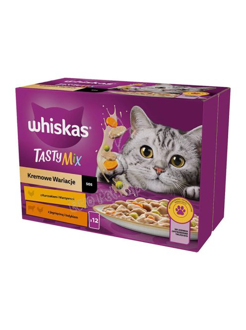 WHISKAS POUCH TASTY MIX  12X85G CREAMY 