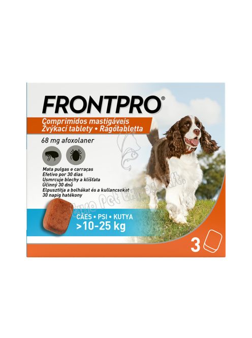 FRONTPRO RÁGÓTABLETTA KUTYÁKNAK 10-25KG DOB 3x