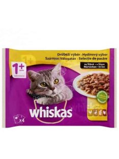 WHISKAS alutasakos eledel szárnyas válogatás 4x100g