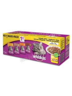   Whiskas tasakos szárnyas válogatás aszpikban felnőtt macskák számára 40 x 100g