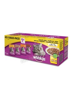 Whiskas tasakos szárnyas válogatás aszpikban felnőtt macskák számára 40 x 100g