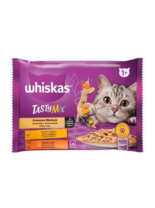 WHISKAS CAT POUCH CREAMY TASTYMIX 4X85G MARHA-CSIRKE