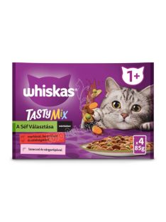 WHISKAS CAT POUCH TASTY 4X85G CHEF'S CHOIC
