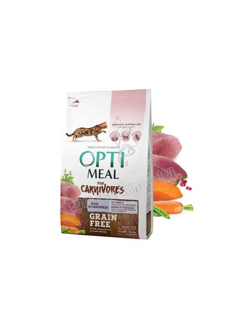 xOPTIMEAL CAT DRY CARNIVAL 4KG GF KACSA-ZÖLDSÉG