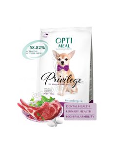 OPTIMEAL DOG DRY PRIV MINI 4KG BÁRÁNY  HYPOALLERG
