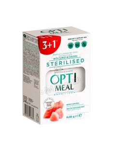 OPTIMEAL CAT POUCH STERIL4X85G CSIRKE (3+1) 