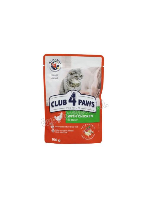 CLUB4PAWS CAT POUCH 100G CSIRKE gravy