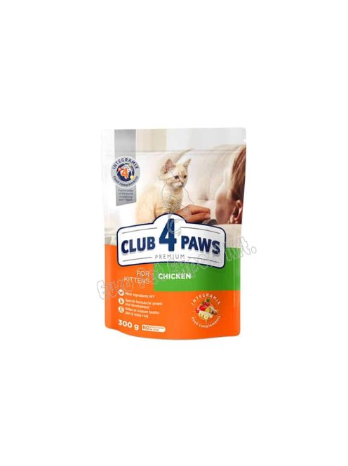 CLUB4PAWS CAT DRY KITTEN CSIRKE 300G (34/15)
