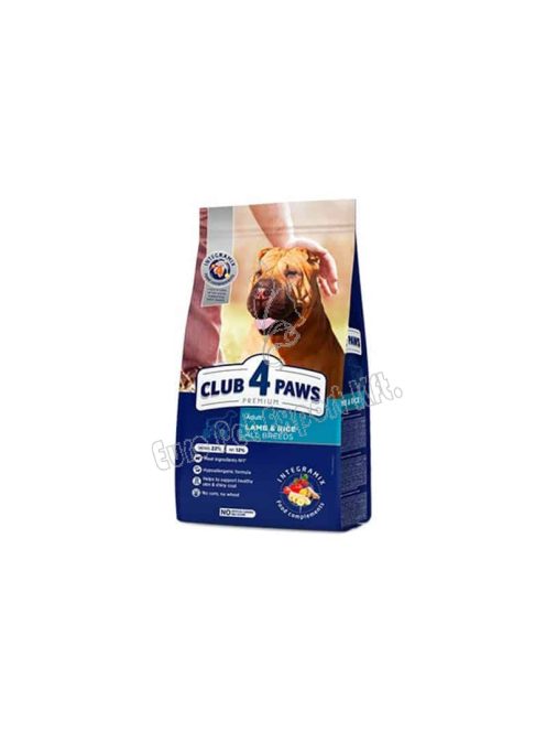 CLUB4PAWS DOG DRY ALL 14KG BÁRÁNY-RIZS(23/12)