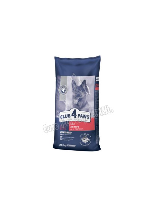 CLUB4PAWS DOG DRY ACTIVE ALL  20KG CSIRKE (18+2)