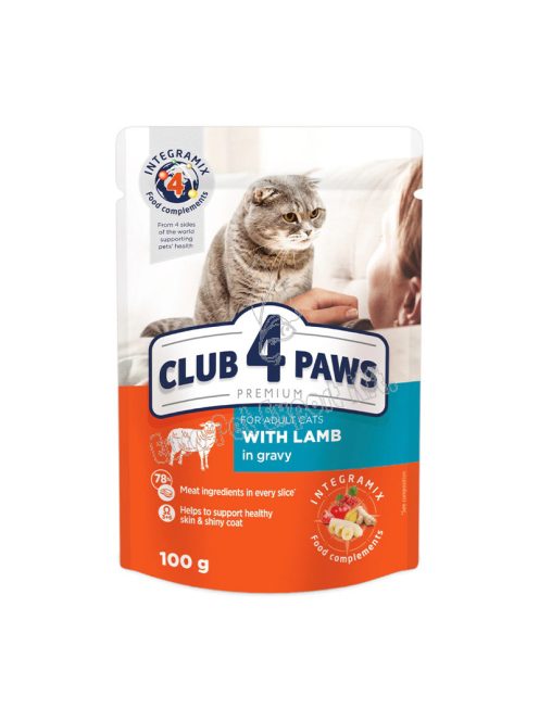 CLUB4PAWS CAT POUCH 100G BÁRÁNY gravy