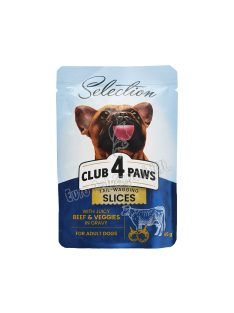 CLUB4PAWS DOG POUCH SELECT SLICES 85G MAR-ZÖLD GRAVY