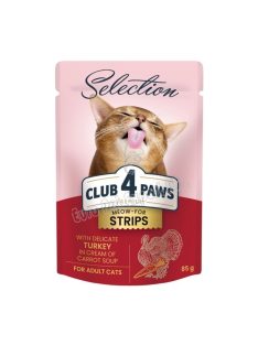 CLUB4PAWS CAT POUCH SELECT STRIPS  85G PULYKA SUP