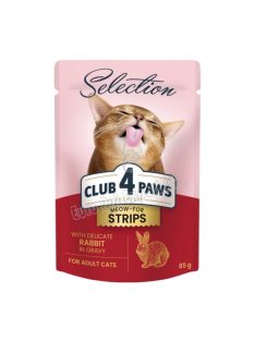 CLUB4PAWS CAT POUCH SELECT STRIPS  85G NYÚL GRAVY