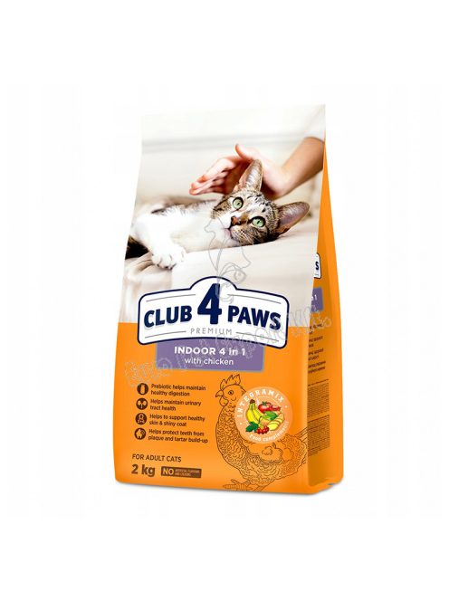 CLUB4PAWS CAT DRY INDOOR CSIRKE 2KG