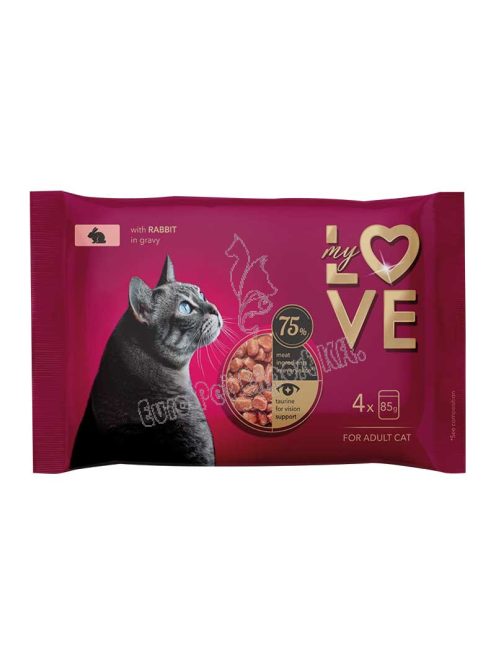 xMY LOVE CAT POUCH 4X85G NYÚL SAUCE