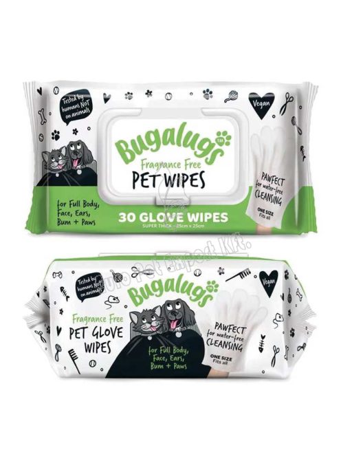 BUGALUGS BIODEGRADABLE GLOVE WIPES 30DB  