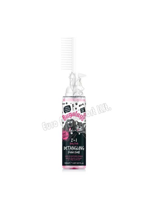 BUGALUGS DETANGLING FOAM COMB 2IN1 150ML BABY FRESH 