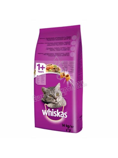 Whiskas száraztáp marhahússal felnőtt macskák számára 14kg