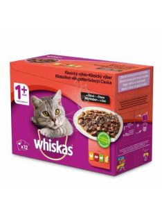 WHISKAS alutasakos macskaeledel húsos-zöldséges válogatás 12x100 g