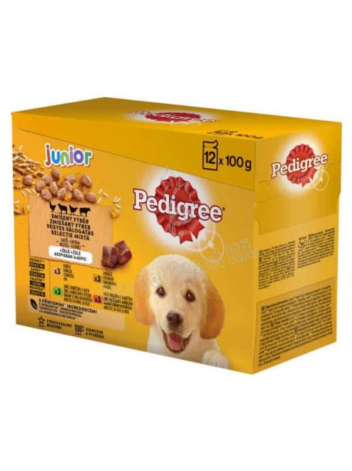 Pedigree tasakos eledel aszpikban kölyökkutyák számára 12 x 100g