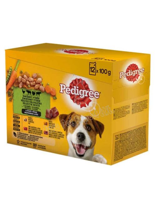 Pedigree tasakos eledel aszpikban felnőtt kutyák számára 12 x 100g