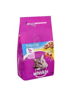 WHISKAS Sterile száraz macskaeledel csirkével 1,4 kg