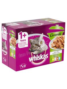   Whiskas Casserole tasakos mix válogatás felnőtt macskák számára 12 x 85g