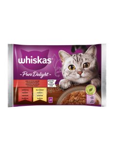 WHISKAS CAT POUCH PURE DELI 4X85G MAR-CSI ASZP