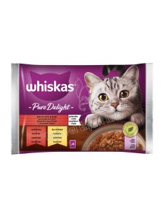 WHISKAS CAT POUCH ASZP PURE DELIGHT 4X85G MARHA-CSIRKE