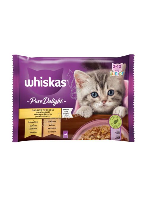 WHISKAS CAT POUCH JUNIOR PURE DELI 4X85G SZÁRNY ASZP