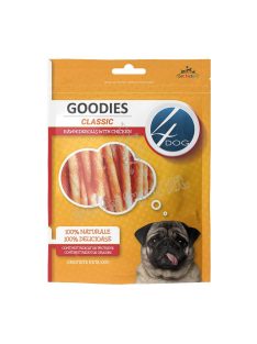 x4DOG CLASSIC CSIRKE NYERSBŐR 100G TEKERCS