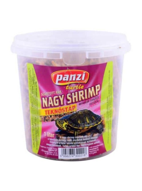 Panzi Nagy Shrimp szárított rák teknősöknek 1liter