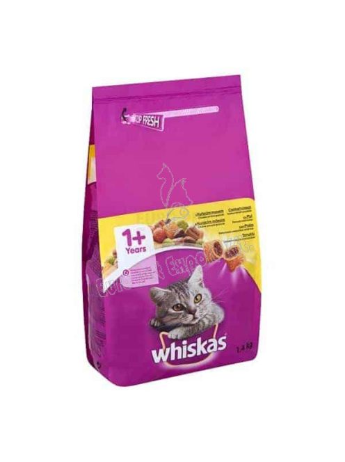 WHISKAS száraz macskaeledel csirkehússal 1,4kg