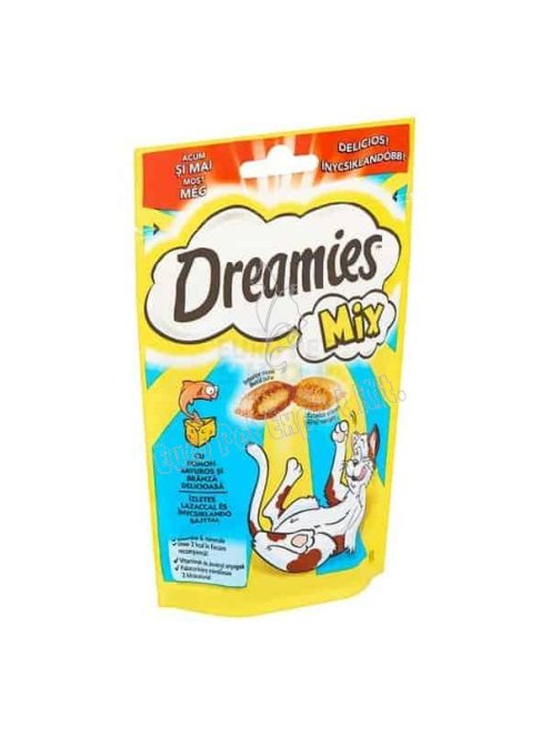 DREAMIES 60G Lazacos és sajtos jutalomfalat mix macskáknak