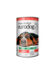 EURO DOG kutyakonzerv 1240g marhahússal