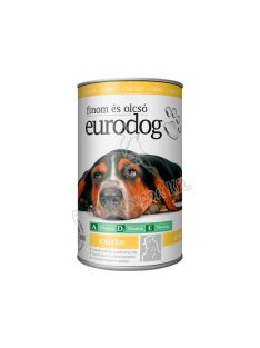 EURO DOG kutyakonzerv 1240g csirkehússal (RAKLAPOS 1x672db)