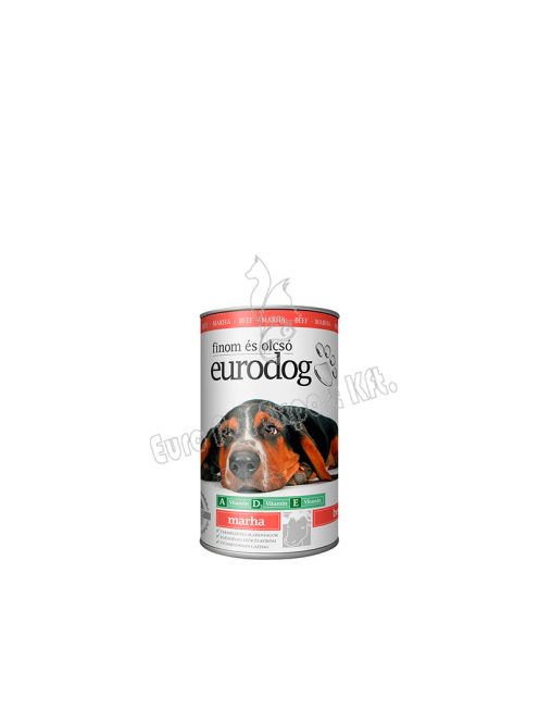 EURO DOG kutyakonzerv marhahússal 415g  (raklapos1x1872db)