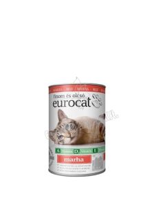EURO CAT Macskaeledel konzerv Marhás 415g (RAKLAPOS 1x1872db)