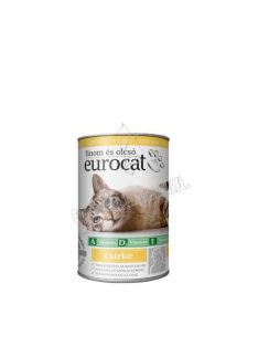 EURO CAT Macskaeledel konzerv Csirkés 415g (RAKLAPOS 1X1872 db)