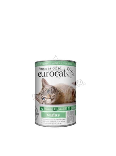 EURO CAT Macskaeledel konzerv Vadas 415g (RAKLAPOS 1x1872db)