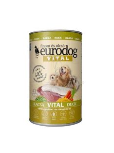 EURO DOG VITAL kutyakonzerv kacsahússal 1240g