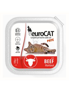 EURO CAT ALUTÁLKA PATÉ 100G MARHA