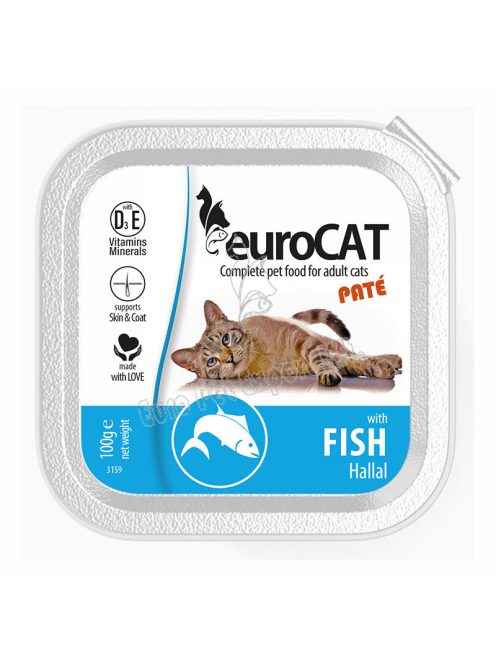 EURO CAT ALUTÁLKA PATÉ 100G HALAS